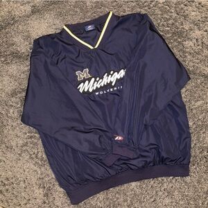 Vintage University of Michigan V-neck Pullover Size XL Made USA